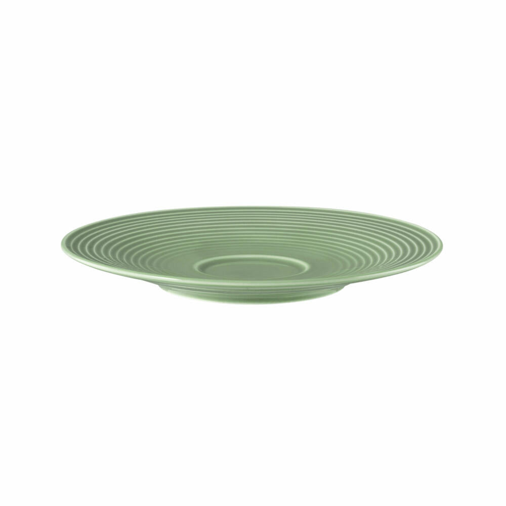 Seltmann Weiden Beat Salbeigrün Kombi-Untertasse Groß, Untere, Unterteller, Porzellan, Grün, Ø 16.5 cm, 001.751332