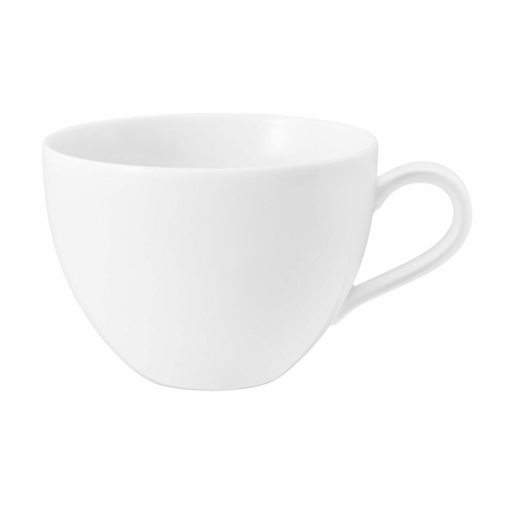 Seltmann Weiden Beat Milchkaffeeobertasse, Kaffeetasse, Milchkaffee Tasse, Obertasse, Porzellan, Weiß, 350 ml, 001.751342