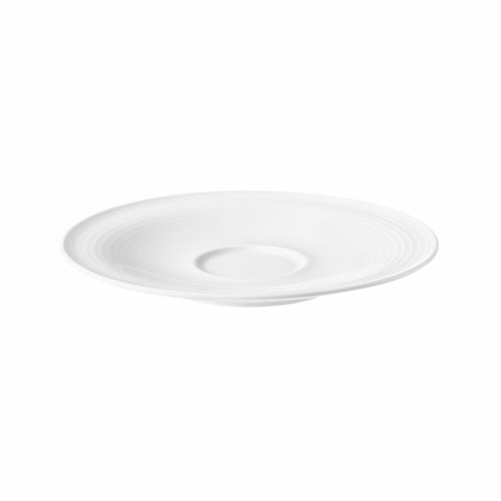Seltmann Weiden Beat Kombi-Untertasse Groß, Untere, Unterteller, Porzellan, Weiß, Ø 16.5 cm, 001.751347