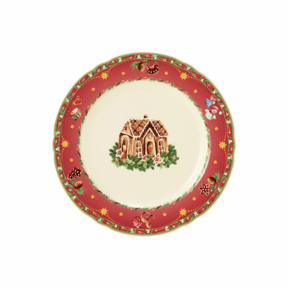 Seltmann Weiden Marie-Luise bread plate, breakfast plate, plate, porcelain, Christmas nostalgia, Ø 17.1 cm, 001.759417