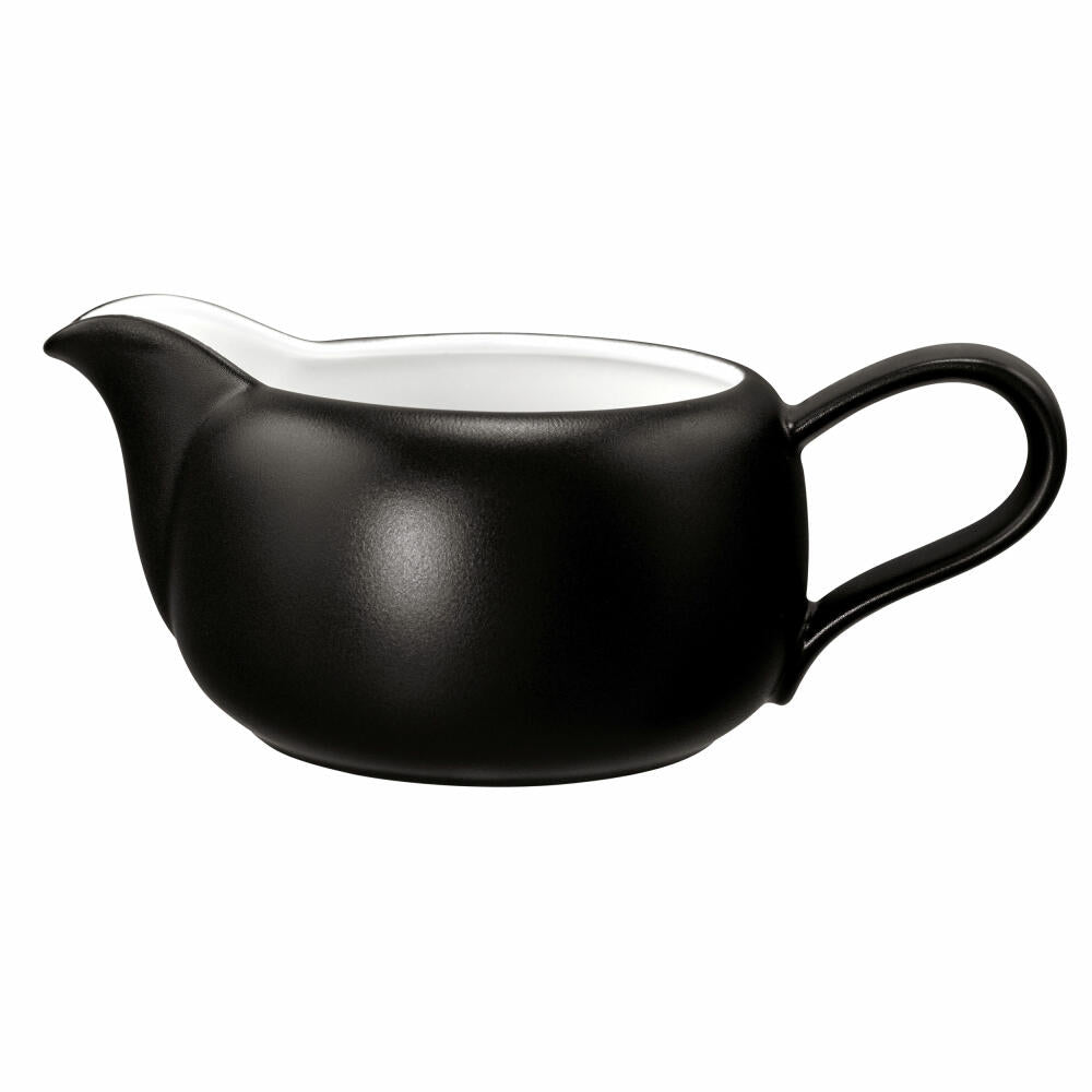 Seltmann Weiden Liberty Sauciere, Saucenkanne, Soßenkanne, Porzellan, Velvet Black, 640 ml, 001.764294