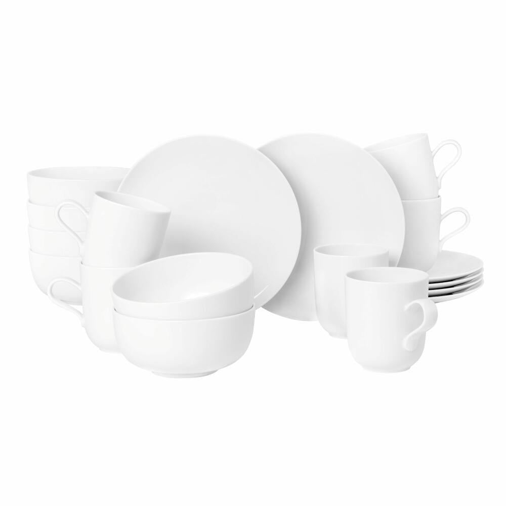 Seltmann Weiden Liberty Frühstück-Set 18-tlg., Geschirrset, Geschirr, Teller, Kaffeetasse, 001.764897