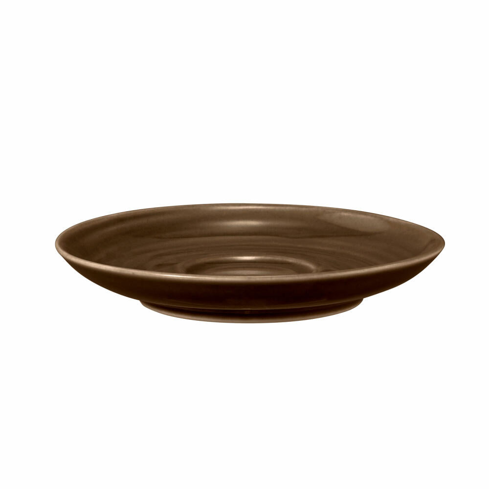 Seltmann Weiden Terra espresso saucer, saucer, porcelain, earth brown, Ø 12 cm, 001.766258