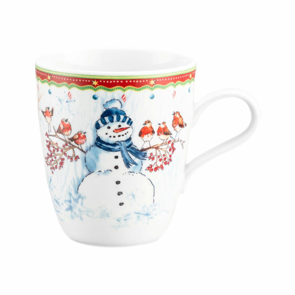 Seltmann Weiden mug with handle, coffee mug, tea cup, cup, porcelain, snowman, 400 ml, 001.767891