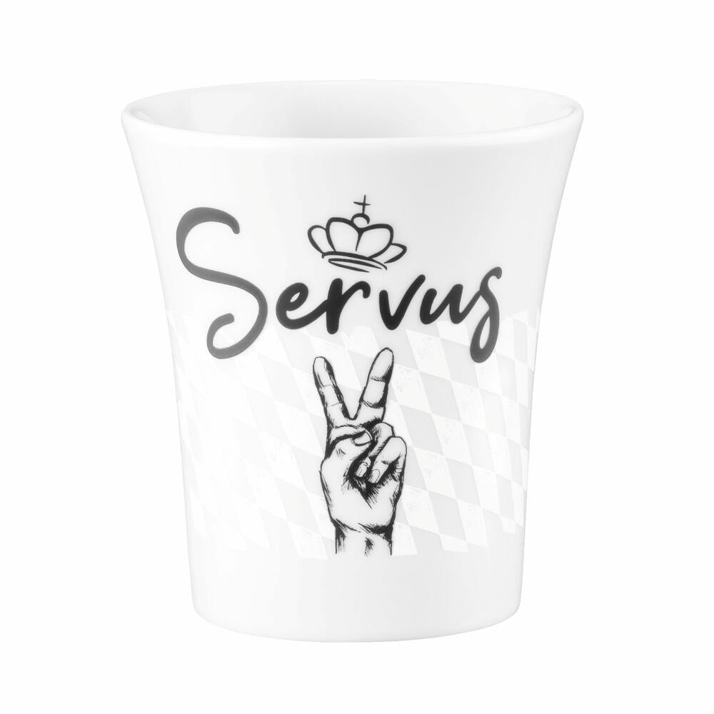 Seltmann Weiden Diva Becher Servus Bayernbecher, coffee mug, tea cup, cup, porcelain, 400 ml, 001.771704