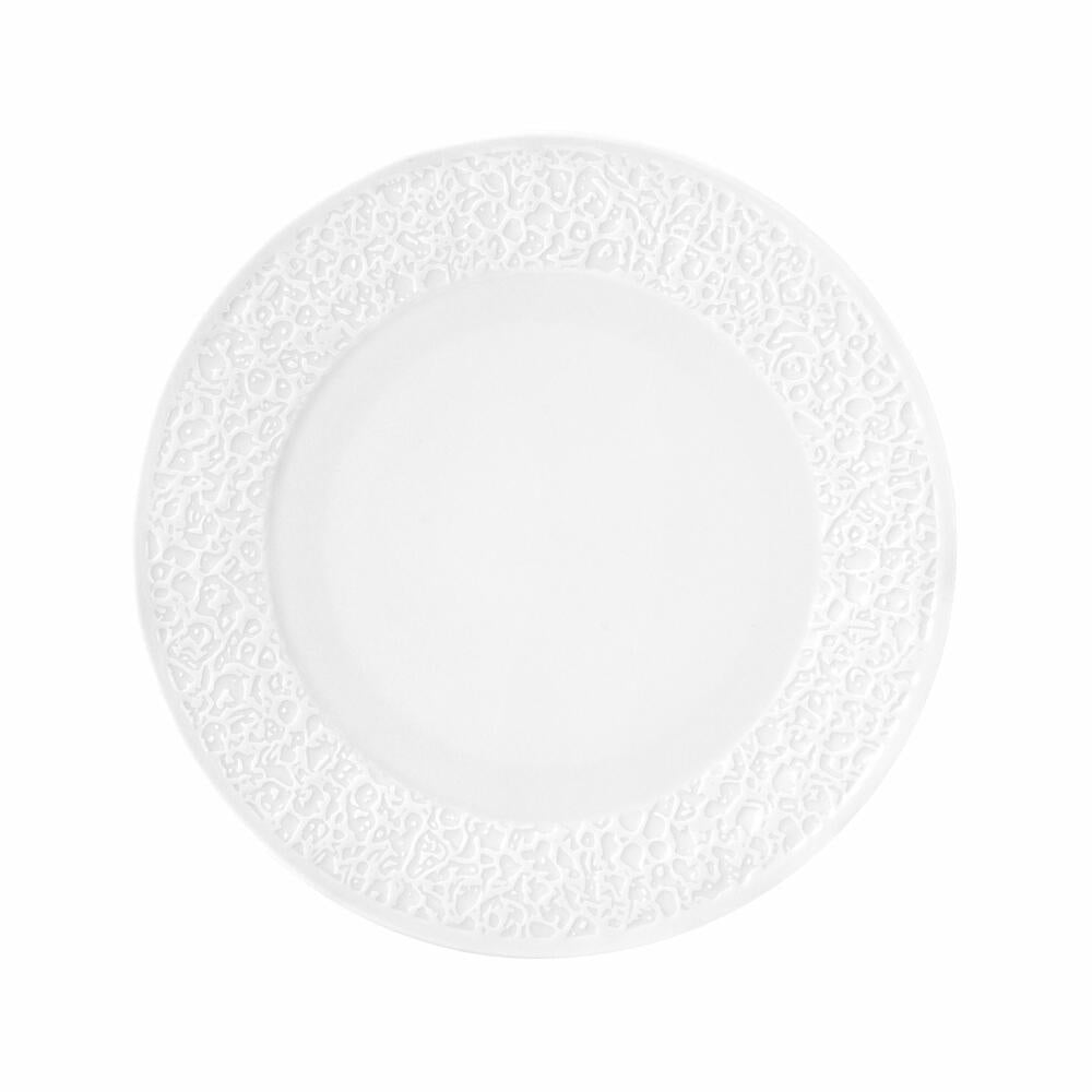 Seltmann Weiden Frühstücksteller Relief schmal Nori-Home Weiß, Teller, 21 cm, 001.772782