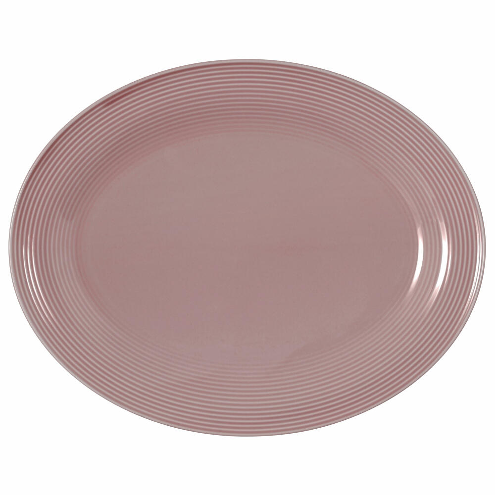 Seltmann Weiden Servierplatte oval Beat Altrosa, Porzellan, Rosa, 35 x 28 cm, 001.773704