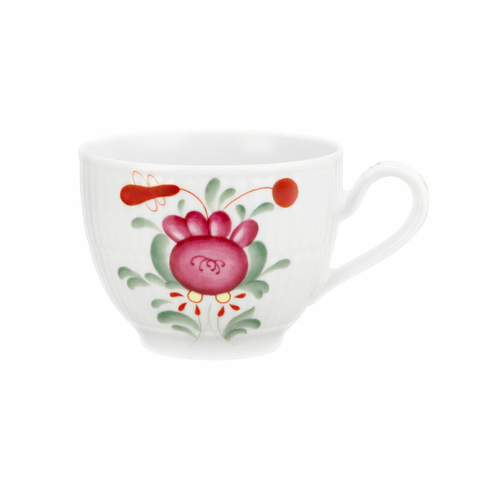 Seltmann Weiden Kaffeeobertasse Amina Ostfriesenrose, Becher, Porzellan, Bunt, 250 ml, 001.774597