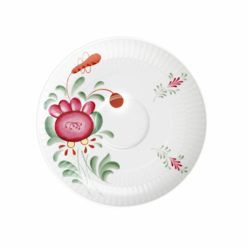 Seltmann Weiden Kombi-Untertasse groß Amina Ostfriesenrose, Porzellan, Bunt, 16 cm, 001.774601