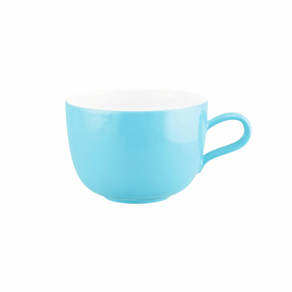 Seltmann Weiden Milchkaffeeobertasse Liberty Pure Colors Lagoon Blue, Kaffeetasse, Porzellan, Blau, 400 ml, 001.776014