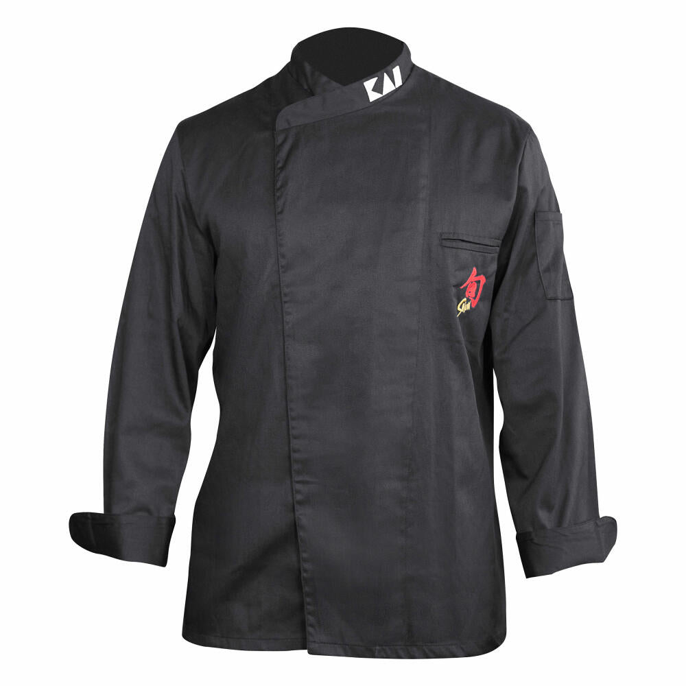 Shun chef's jacket, kitchen chef's jacket, polyester / cotton, black, men's size XXXL, 43070354