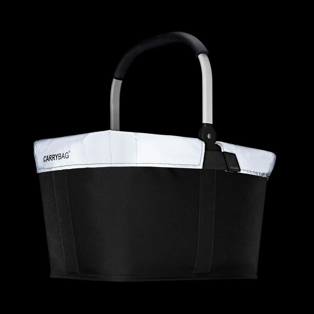 reisenthel carrybag mit cover, 2-tlg., Einkaufskorb, Deckel, Abdeckung, Korb, Polyestergewebe, Frame Reflective, 22 L