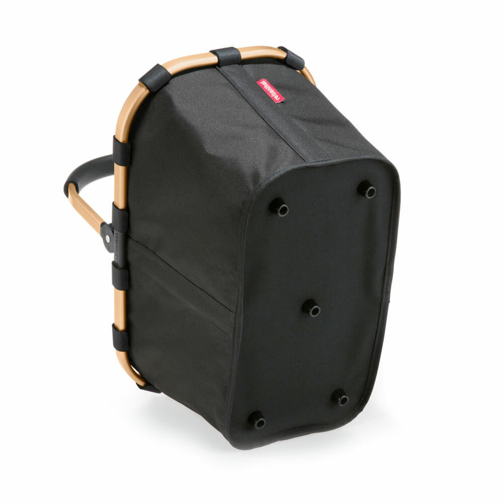 reisenthel carrybag, einkaufskorb, tasche, korb für shopping, frame gold / black, BK7041