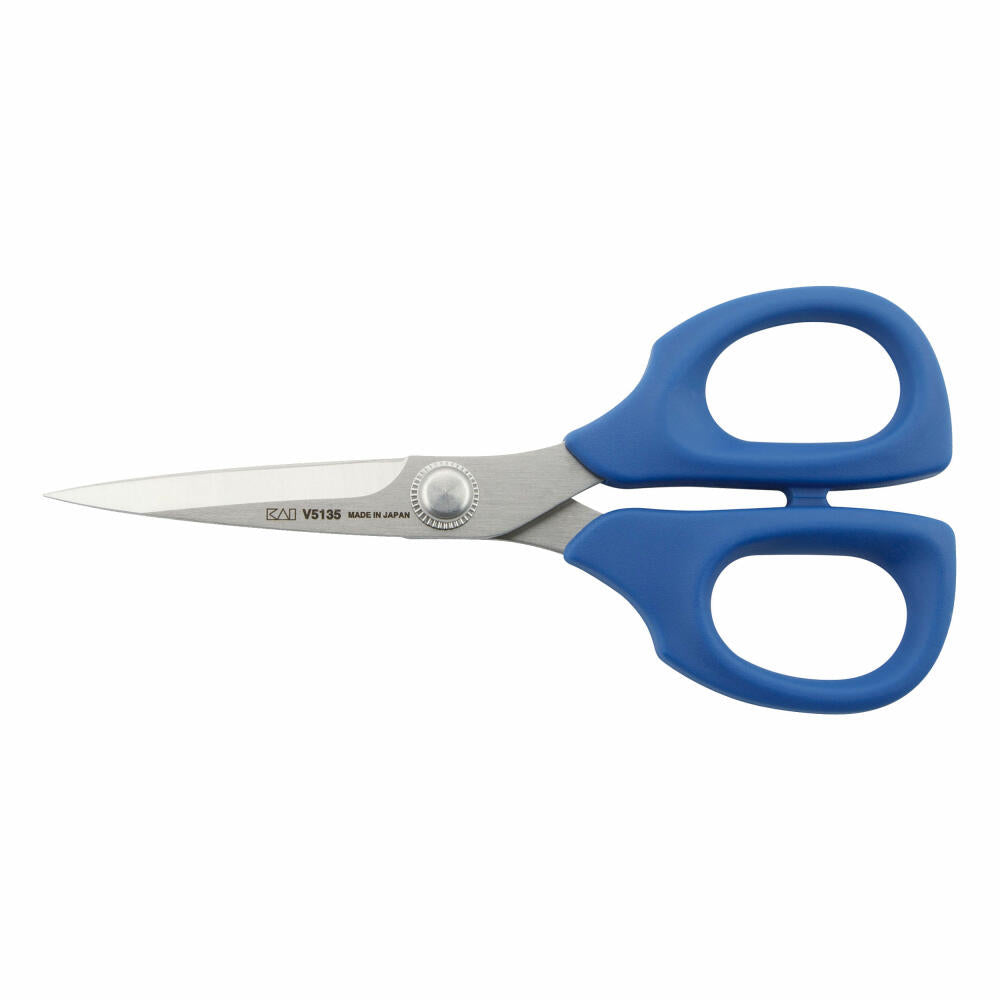 Kai Allround Scissors V5000 Blue Edition All-Purpose Scissors with Protective Cap, Scissors, Kitchen Scissors, Household Scissors, 13.5 cm, V5135B
