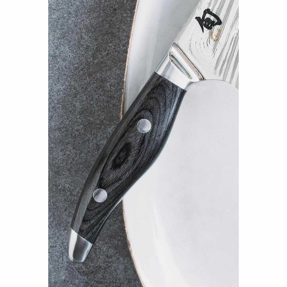 Kai Messer Shun Nagare chef's knife, kitchen knife, Damascus knife, knife, 20 cm, Damascus steel, NDC-0706