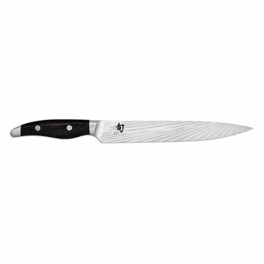 Kai Schinkenmesser Shun Nagare Black, Dual-Core-Stahl, Pakkaholz, Klingenlänge 23 cm, NDC-0704S