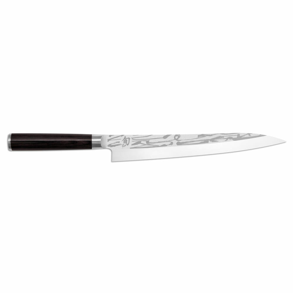 Kai Küchenmesser Shun Pro Sho Yanagiba, VG10-Stahl, Pakkaholz, Klingenlänge 24 cm, VG-2005