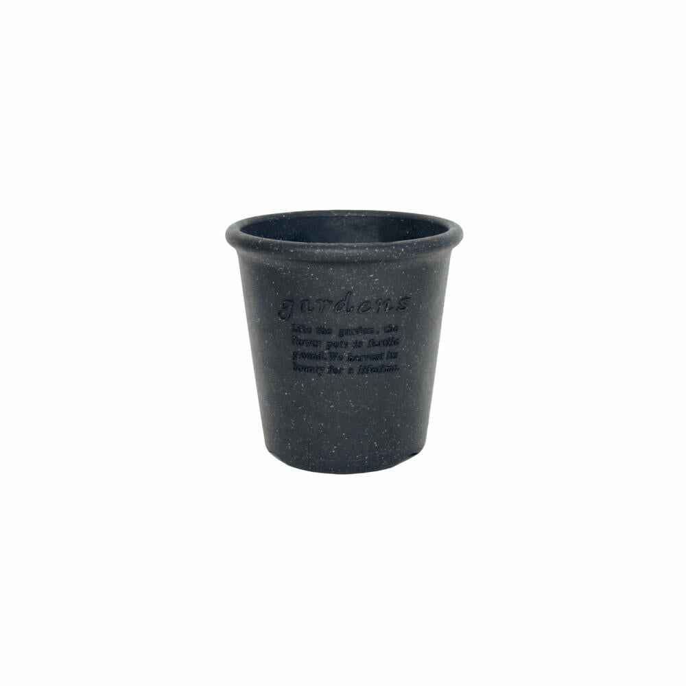 Hachiman Pflanztopf Eco 4 Rund, Blumentopf, Polypropylen, Schwarz, 700 ml, 214915