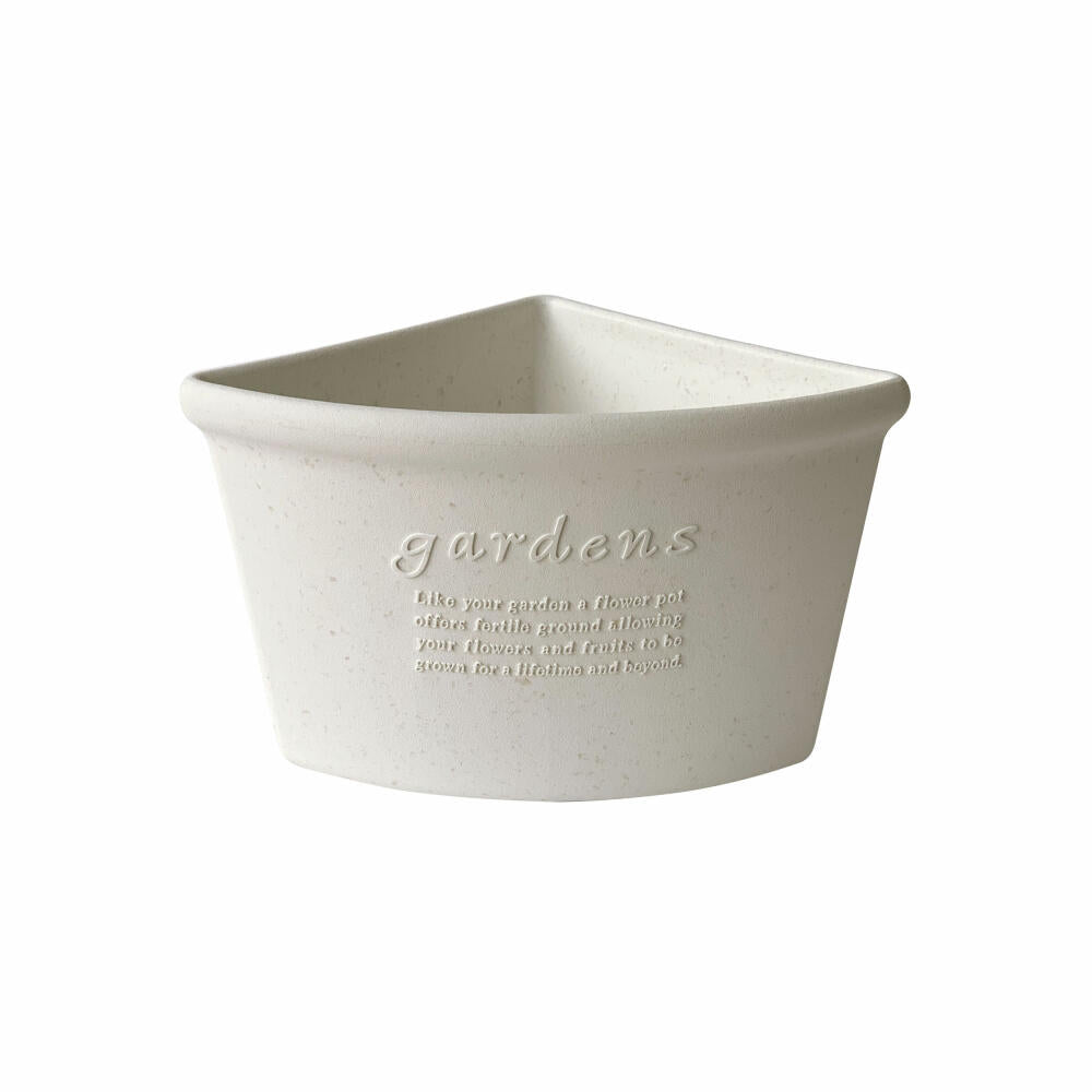 Hachiman Ecktopf Eco Pot 200, Pflanztopf, Polypropylen, Weiß, 3 L, 242857