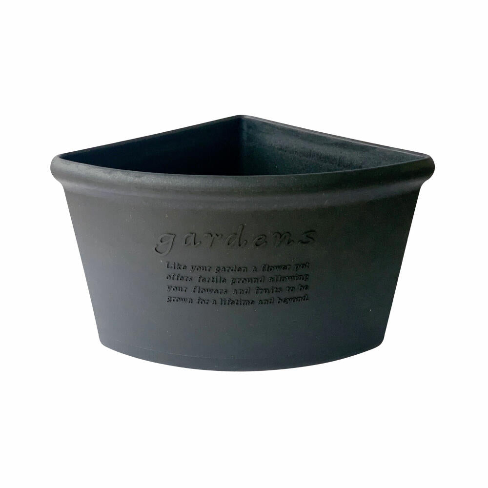 Hachiman Ecktopf Eco Pot 260, Pflanztopf, Polypropylen, Schwarz, 7.5 L, 242918