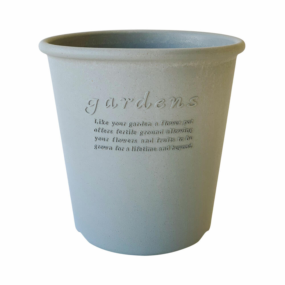 Hachiman Pflanztopf Eco 10 Rund, Blumentopf, Polypropylen, Grau, 12.7 L, 244295