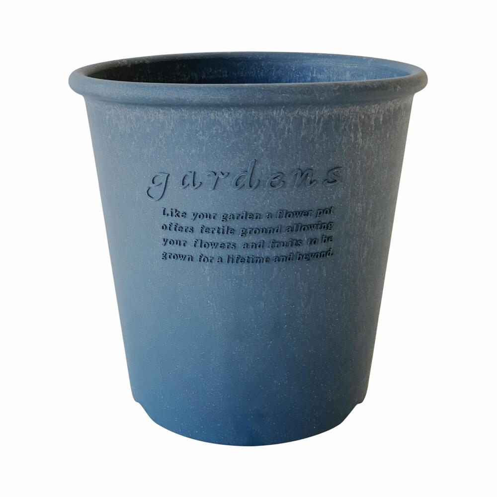 Hachiman Pflanztopf Eco 10 Rund, Blumentopf, Polypropylen, Navy Blau, 12.7 L, 244301