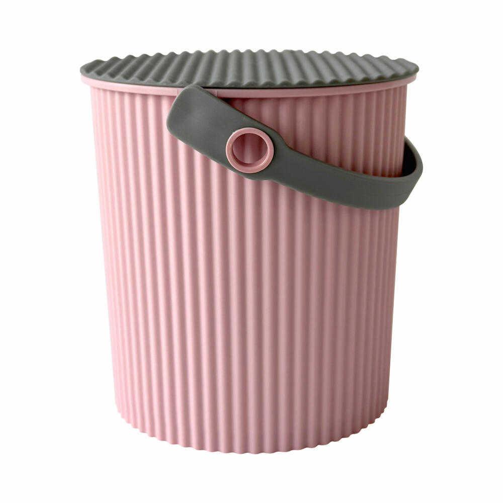 Hachiman Aufbewahrungseimer Omnioutil Baby, Kunststoff, Rosé, 700 ml, 247128