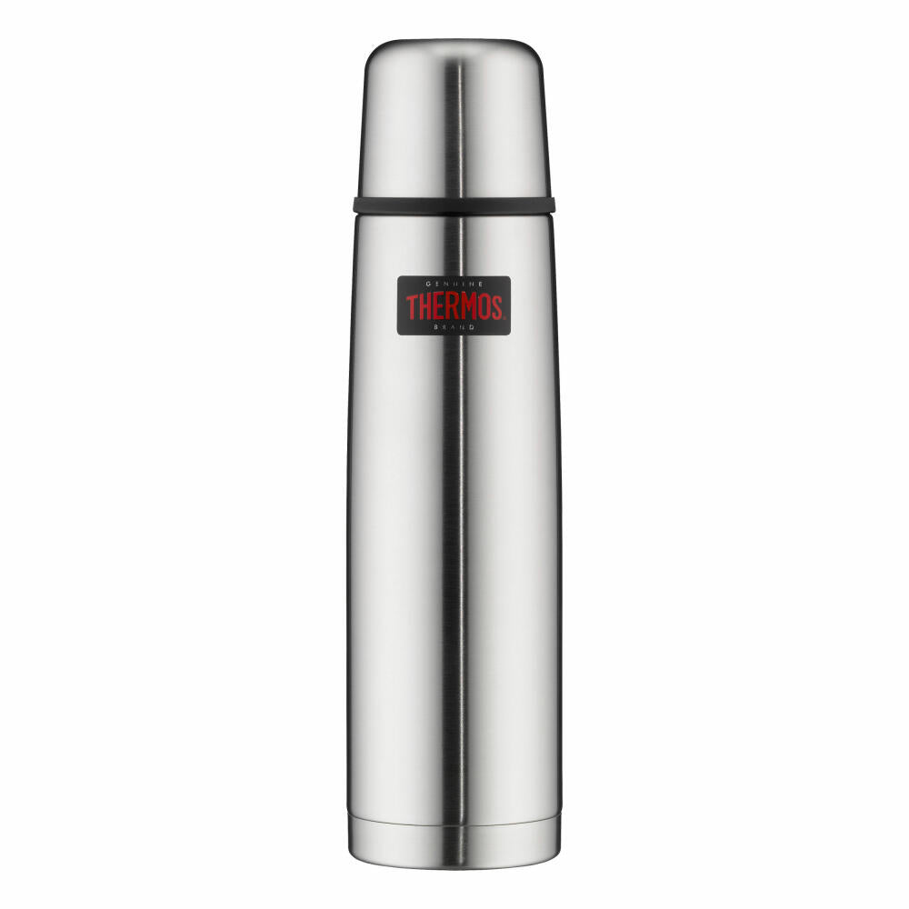 Thermos Isolierflasche Light & Compact, Isoflasche, Thermoflasche, Flasche, Edelstahl, Steel Matt, 1 L, 4019.205.100