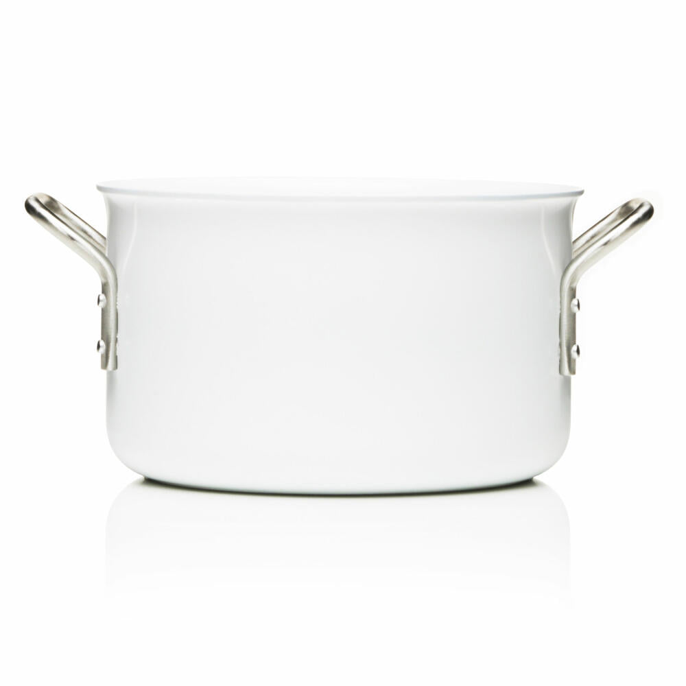 Eva Solo White Line Pot, Cooking Pot, Universal Pot, Stockpot, Meat Pot, Cooking, Ø 20 cm, 3.8 L, 256632