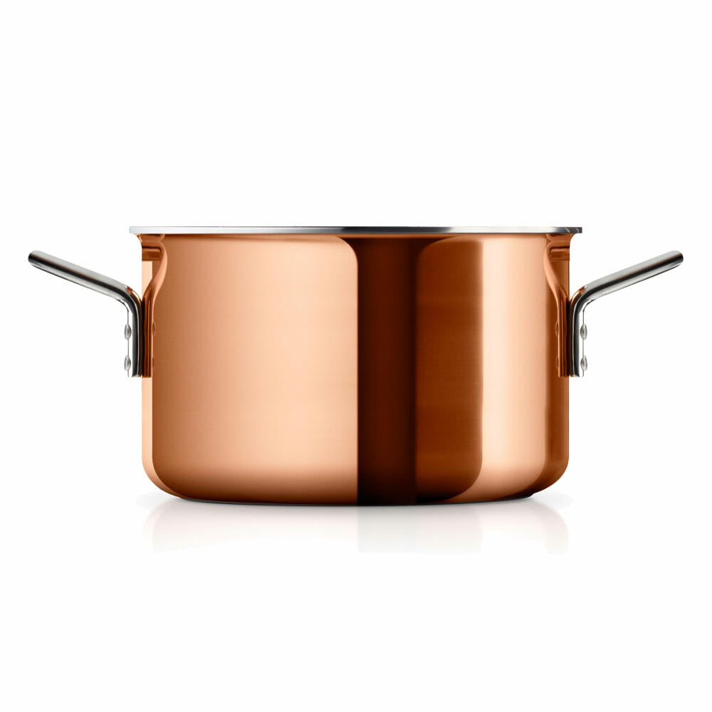 Eva Solo cooking pot, soup pot, pot, sauce pot, induction pot, cooking, kitchen, copper/stainless steel, Ø 20 cm, 3.9 L, 271013