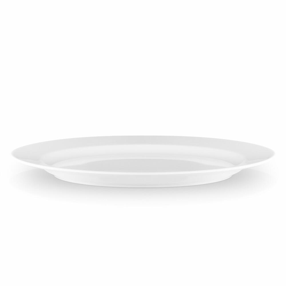 Eva Solo Legio Teller Oval, Servierteller, Speiseteller, Teller, Servieren, Porzellan, Weiß, 31 x 27 cm, 886218