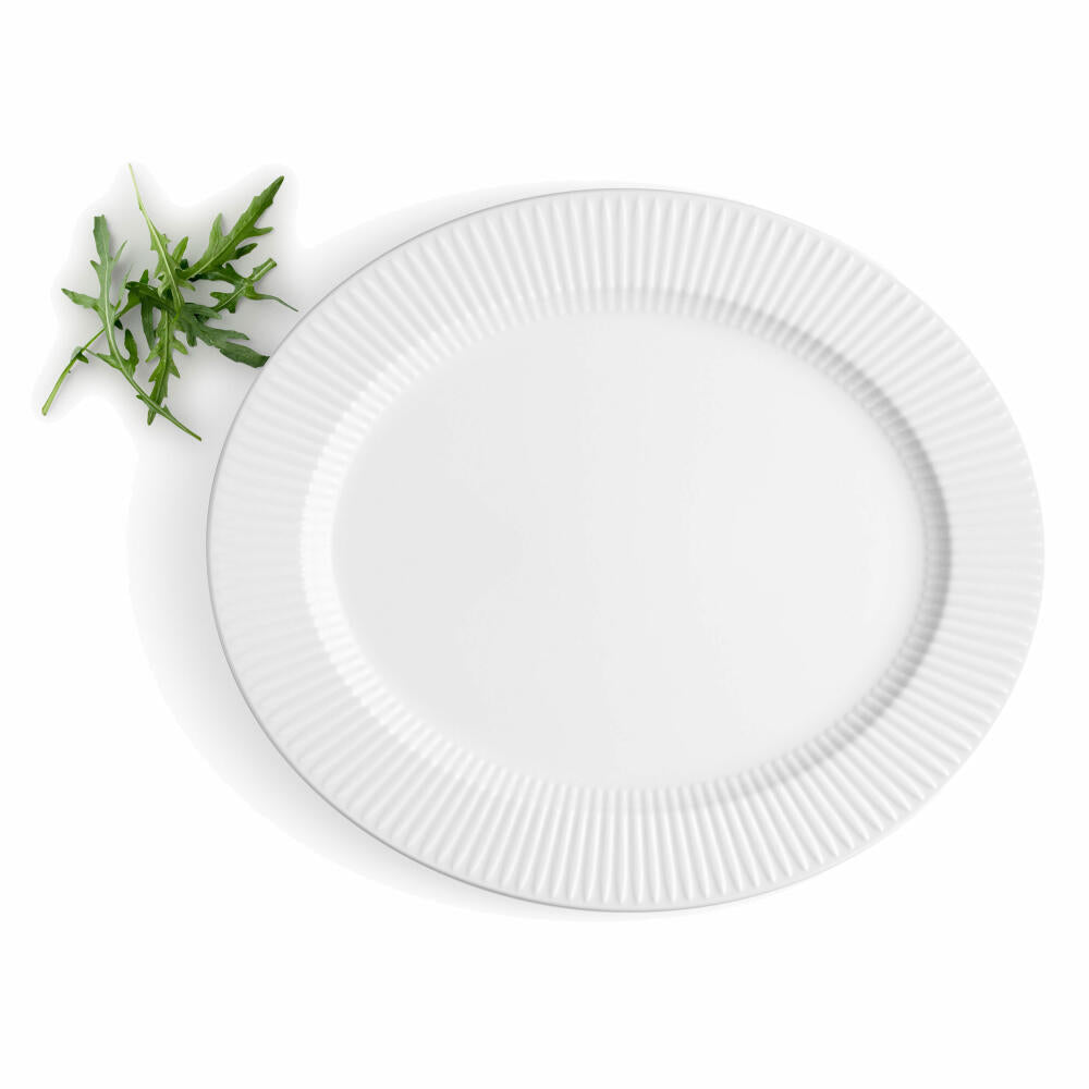 Eva Solo Legio Nova Ovale Servierplatte, Servierteller, Platte, Porzellan, Weiß, 37 x 31.5 cm, 887261