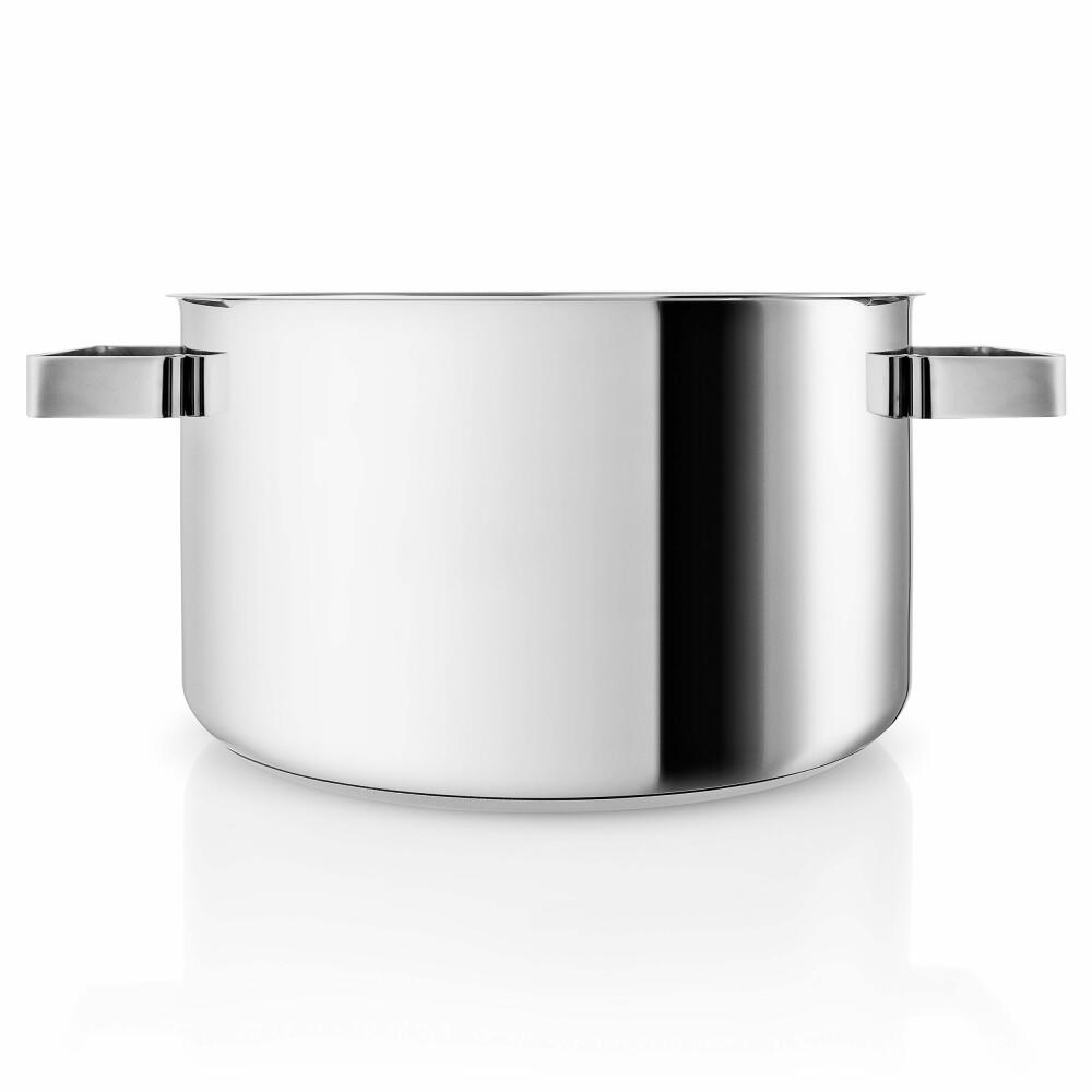 Eva Solo Nordic kitchen pot, cooking pot, universal pot, soup pot, meat pot, cooking, stainless steel, oak, 6 L, 281260
