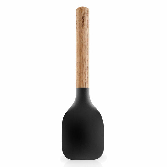 Eva Solo Nordic kitchen Rührlöffel, Kochlöffel, Löffel, Saucenlöffel, Topflöffel, Holz/Silikon, Schwarz, L 27 cm, 530460