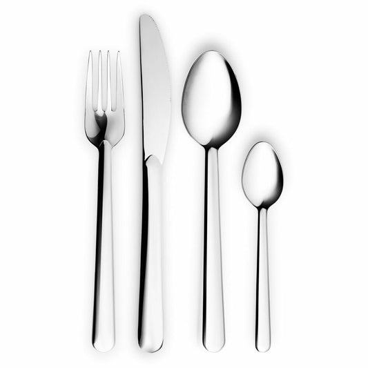 Eva Solo Besteck-Set Nova 48-tlg., für 12 Personen, Messer, Gabel, Löffel, Edelstahl, Silberfarben, 551773