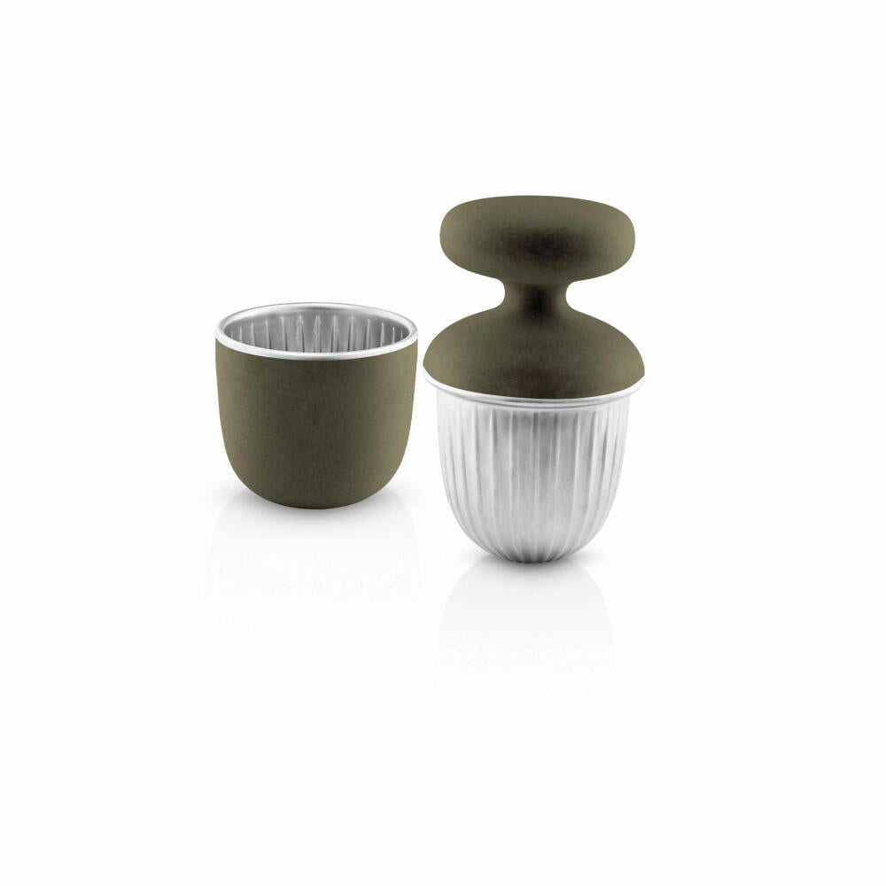 Eva Solo Gewürzmörser Green Tool, Mörser, Gewürzpresse, Gewürzzerkleinerer, Edelstahl, Kunststoff, Grün, D 7.8 cm, 531507
