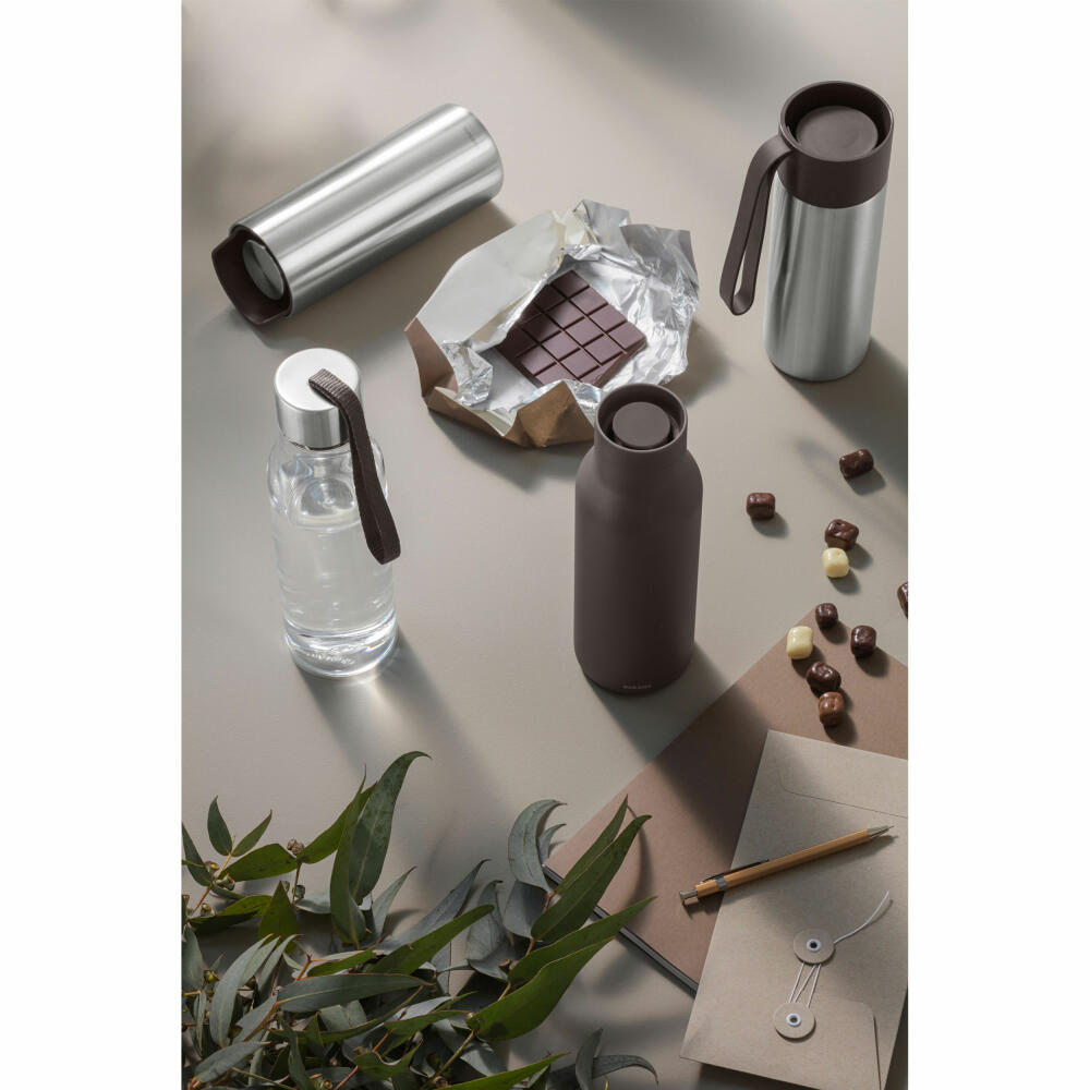 Eva Solo Insulated Mug To Go Cup, Thermo Mug, Stainless Steel, Plastic, Chocolate, 350 ml, 567044