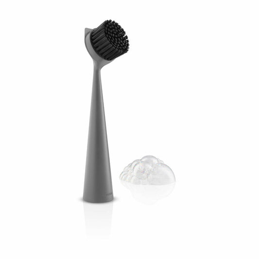 Eva Solo Spülbürste Nylon Elephant Grey, Reinigungsbürste, Geschirrbürste, Kunststoff / Nylon / Stahl, Grau, 530684