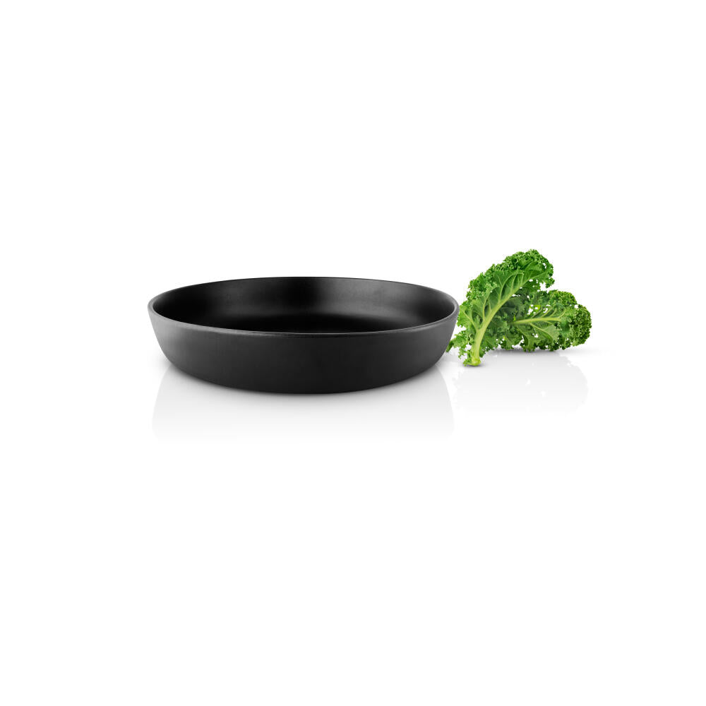 Eva Solo salad bowl Nordic kitchen low, stoneware, Black, Ø 28 cm, 512707
