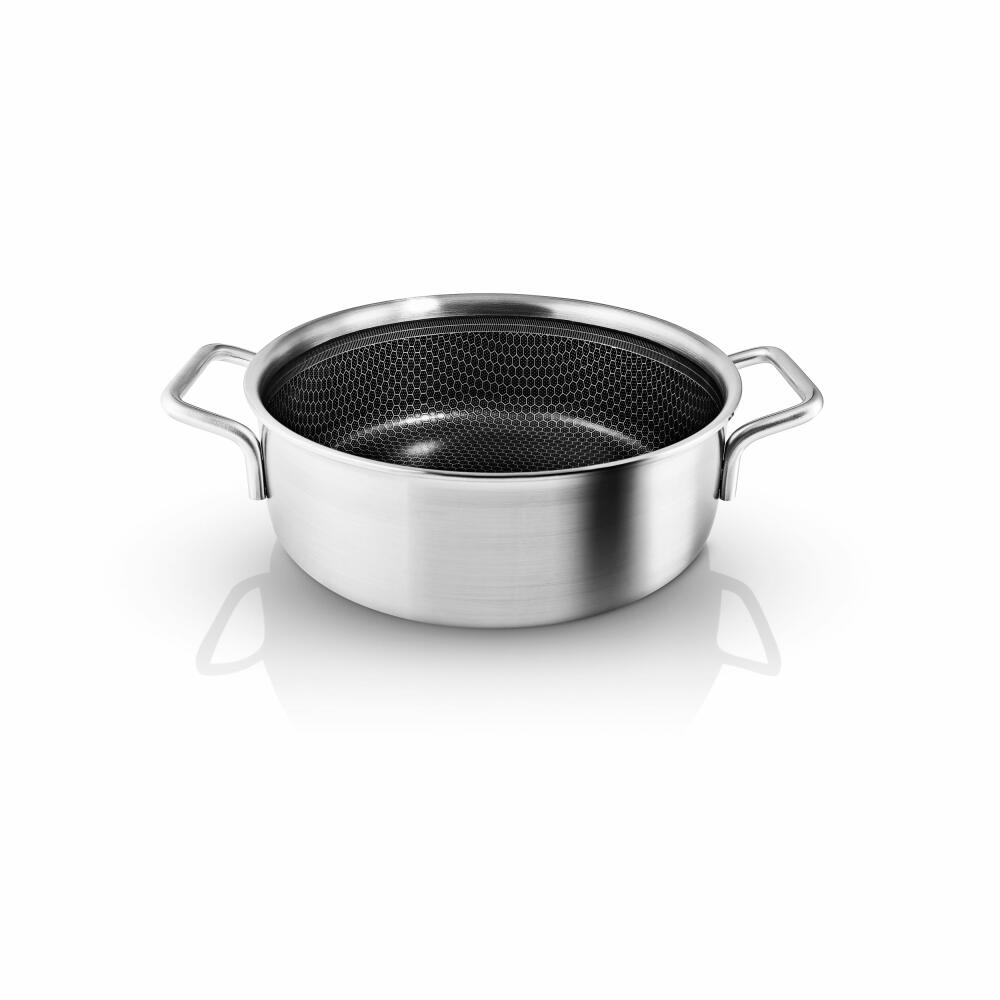 Eva Solo Sauteuse Mosaic Multi mit 2 Griffen, Aluminium, Edelstahl, Silberfarben, 24 cm, 260150