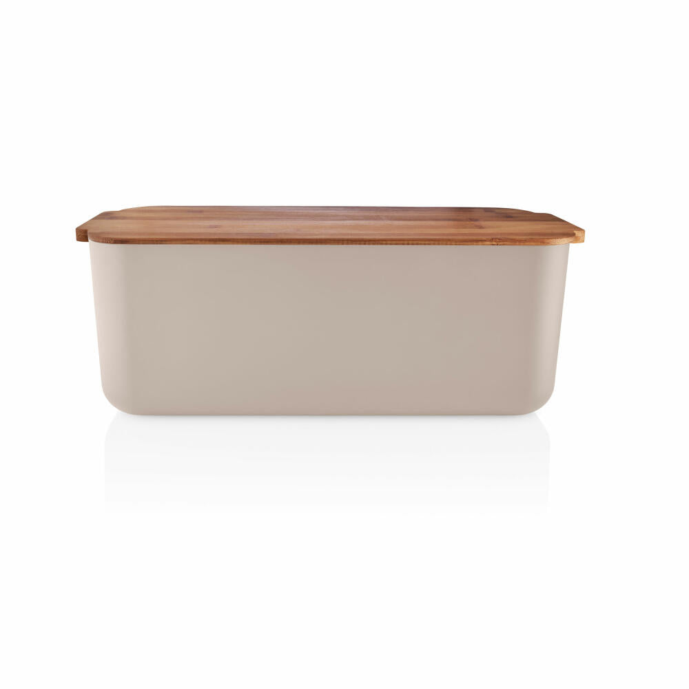 Eva Solo bread box, bread basket, bamboo, plastic, sand, 42 x 19 x 15.5 cm, 520454