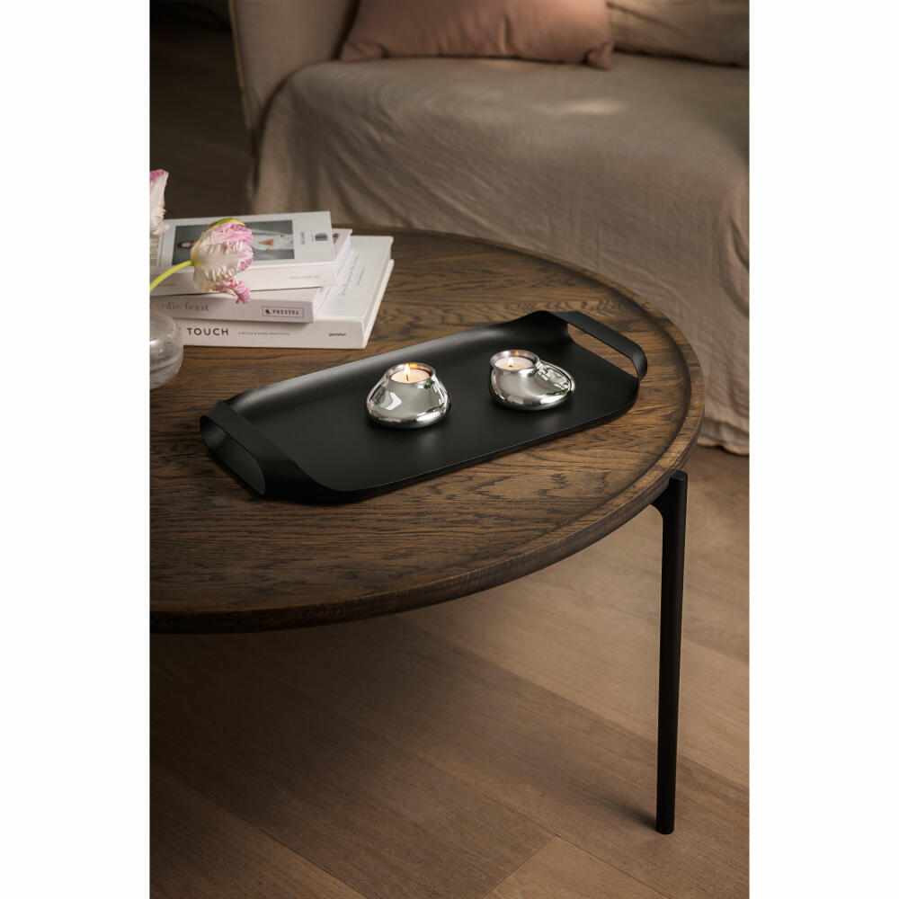 Eva Solo Serviertablett Black, Tablett, Edelstahl, Schwarz, 43 x 25 cm, 530602