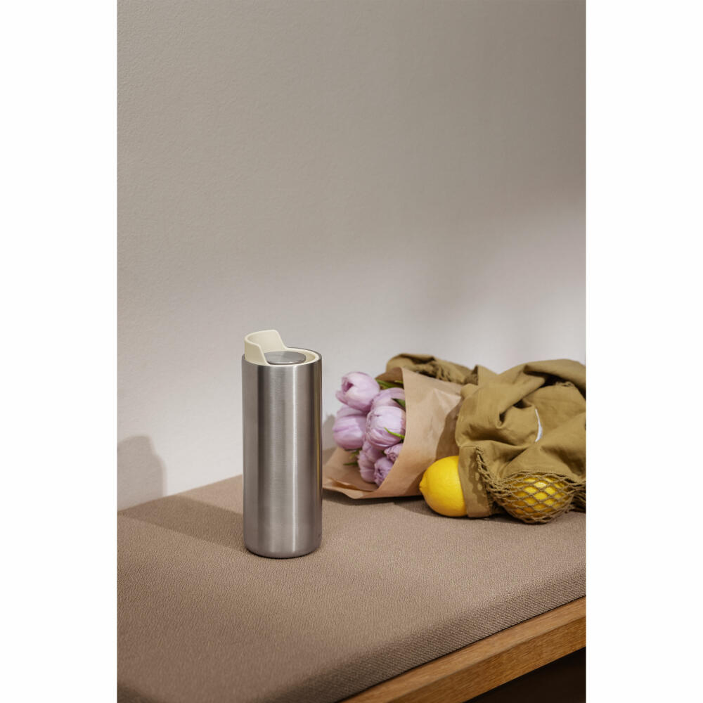 Eva Solo Isolierbecher Urban To Go Cup Coconut, Edelstahl, Kunststoff, Beige, 350 ml, 567114