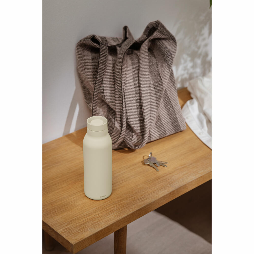Eva Solo Isolierflasche Urban Coconut, Edelstahl, Kunststoff, Beige, 500 ml, 575039