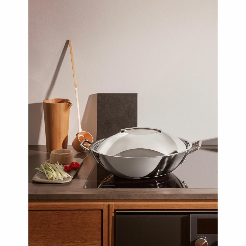 Eva Solo Deckel gewölbt, Topfdeckel, Pfannendeckel, Edelstahl, Silberfarben, 32 cm, 306070