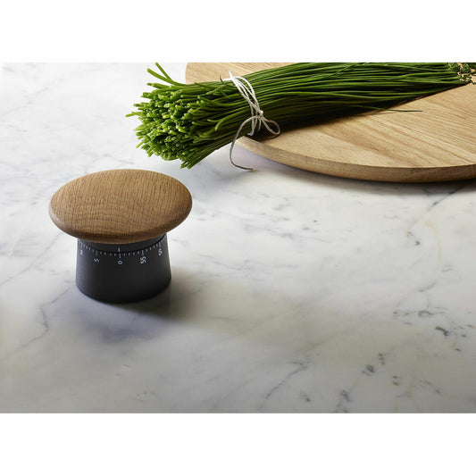 Eva Solo Kurzzeitmesser Nordic Kitchen, Eieruhr, Kunststoff, Holz, Schwarz, 520458