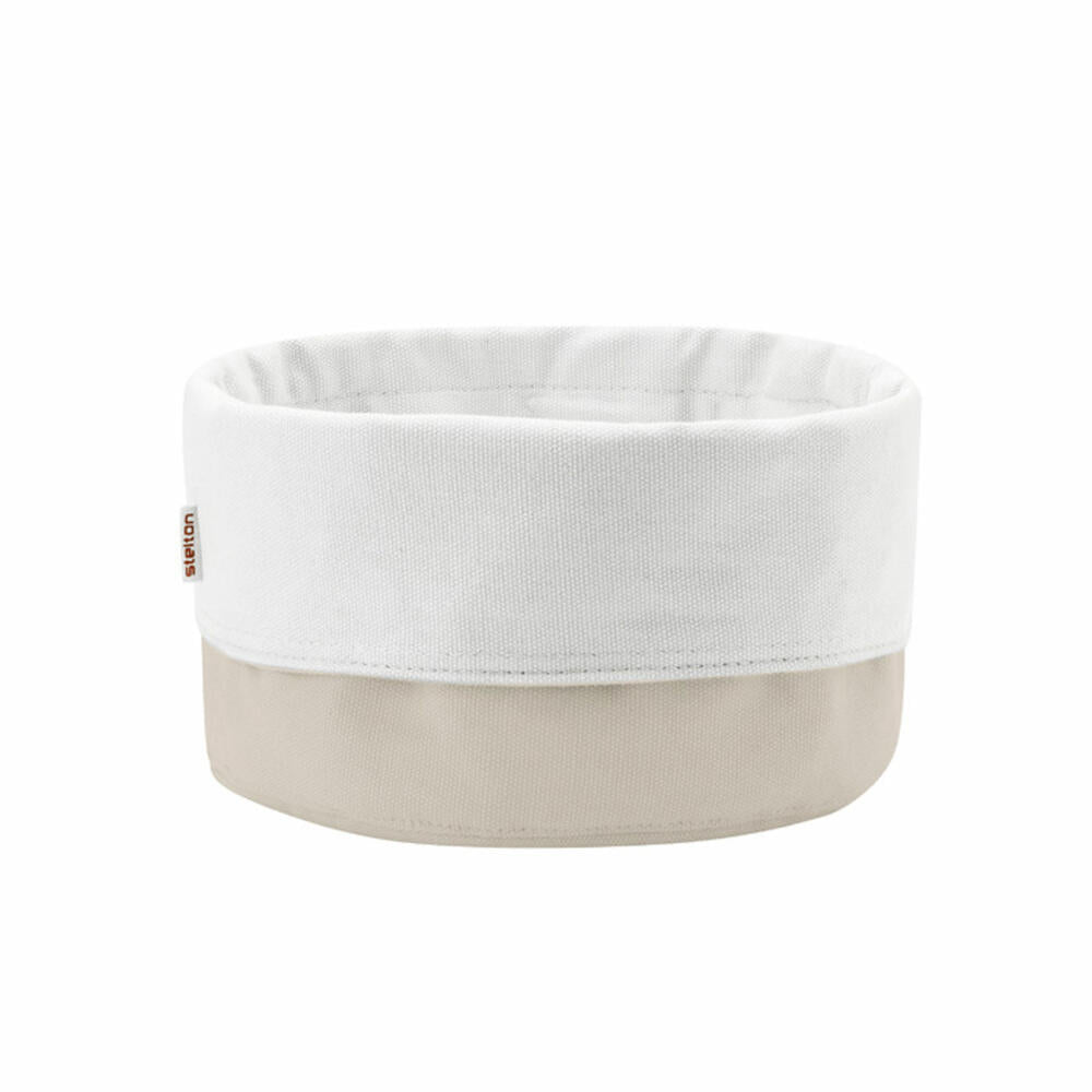 Stelton bread bag, large, sand/white, bread box, bread container, Ø23cm, 100% cotton, 1323