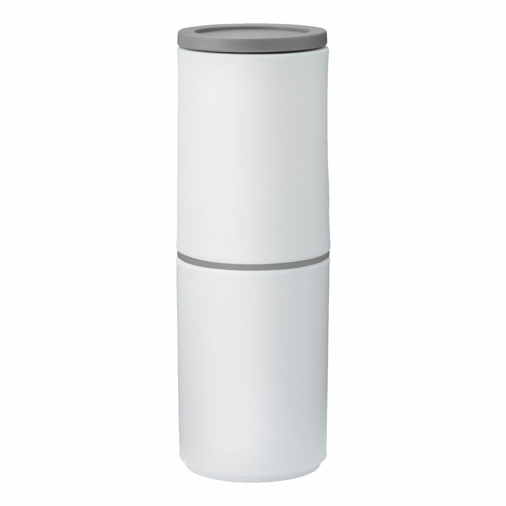 Rig-Tig SPICE-IT pepper mill, spice mill, pepper mill, plastic, white/grey, 17.5 cm, Z00078
