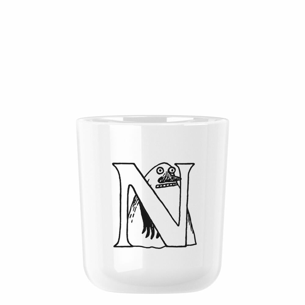 Rig-Tig Tasse Moomin ABC - N, Becher mit Buchstabe, Kunststoff, Weiß, 200 ml, Z00706-N
