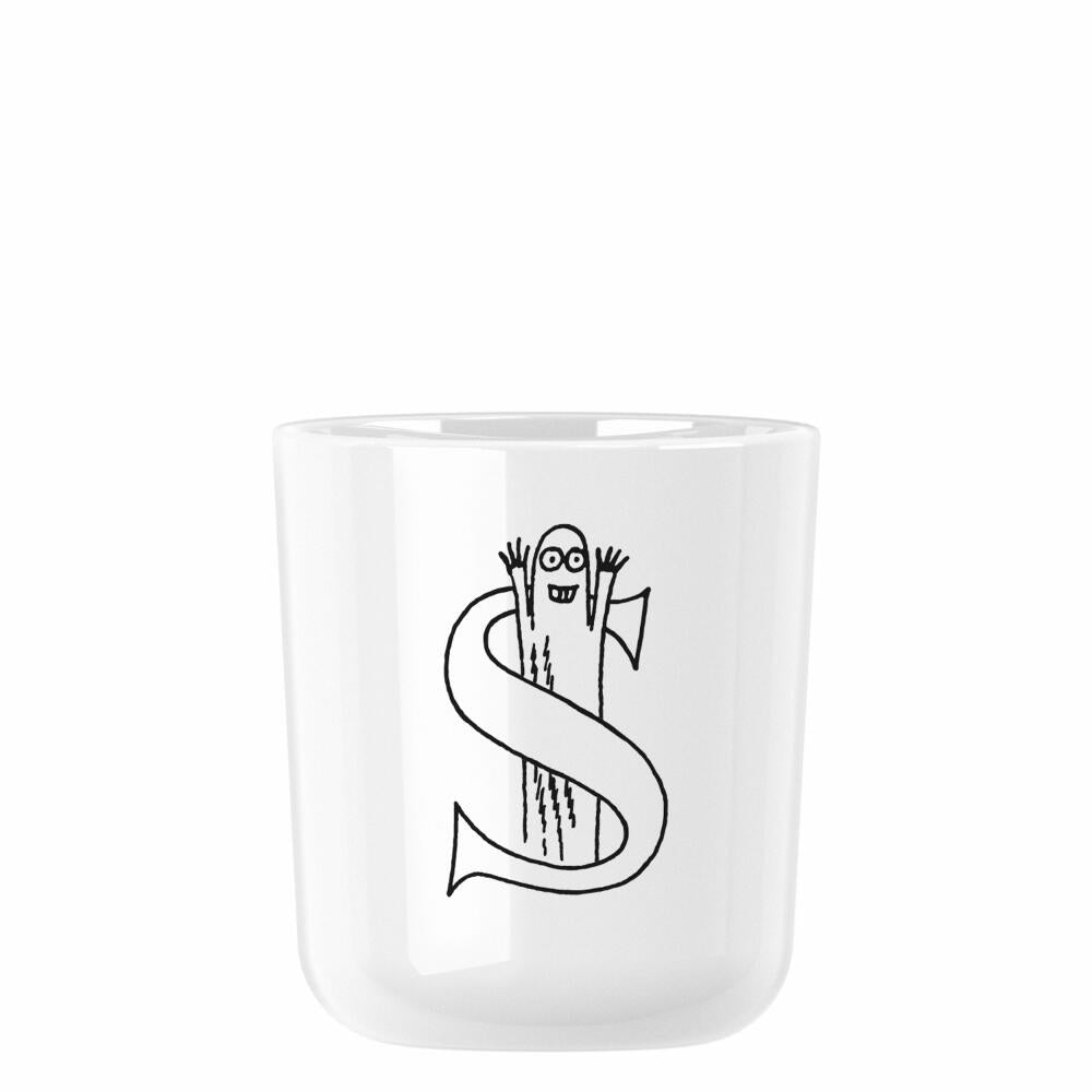 Rig-Tig Mug Moomin ABC - S, Mug with Letter, Plastic, White, 200 ml, Z00706-S